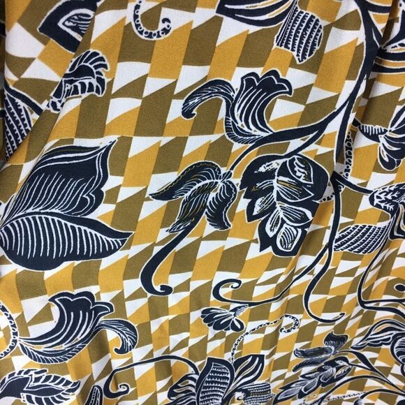 Zac & Rachel Top Size Medium Mustard Yellow Navy - Picture 6 of 8